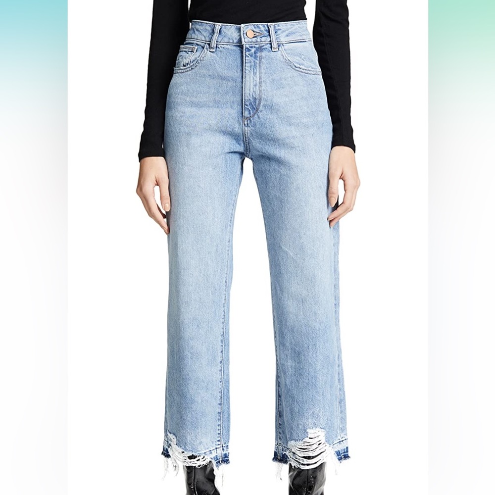 DL1961 Women's Hepburn Wide Leg High Rise Jeans